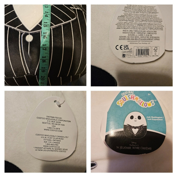 NEW 2024 Squishmallows 20" Jumbo Jack Skellington Nightmare Before Chris… - Picture 12 of 12